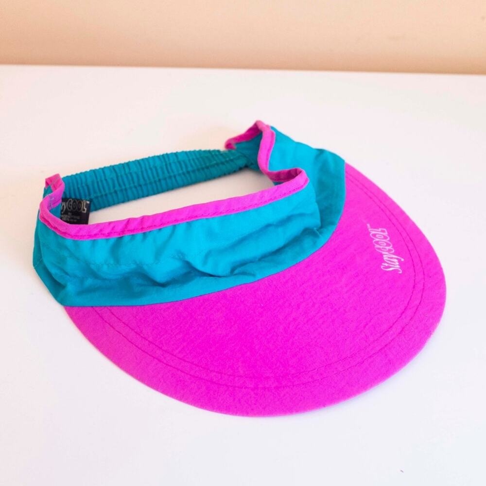 StayCool Sun Visor | Vintage 80s/90s Barbiecore Hat